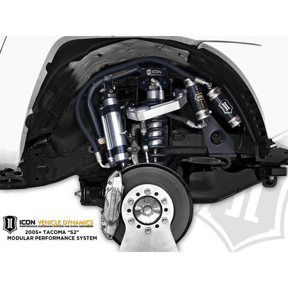 ICON VEHICLE DYNAMICS | 2007-2014 Toyota FJ Cruiser 2003-2024 Toyota 4Runner 2003-2009 Lexus GX470 0-3.5 Inch Lift 2.5 Vs Omega Bypass Remote Reservoir Front Secondary Shocks Pair Icon Vehicle Dynamics | 59906P