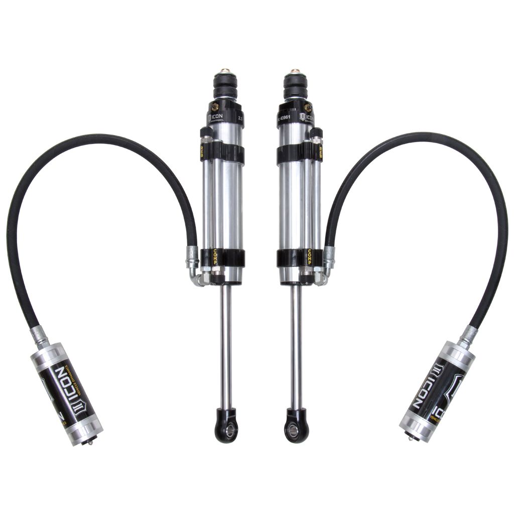 ICON VEHICLE DYNAMICS | 2007-2014 Toyota FJ Cruiser 2003-2024 Toyota 4Runner 2003-2023 Lexus GX 1-3 Inch Lift Rear 2.5 Vs Omega Bypass Remote Reservoir Shocks Pair Icon Vehicle Dynamics | 59910P