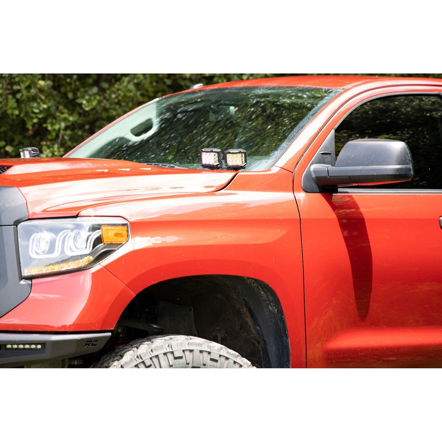 ROUGH COUNTRY LED Light Kit | Ditch Mount | Dual 2" Black Pairs | Spot | Toyota Tundra (14-21) | 70835