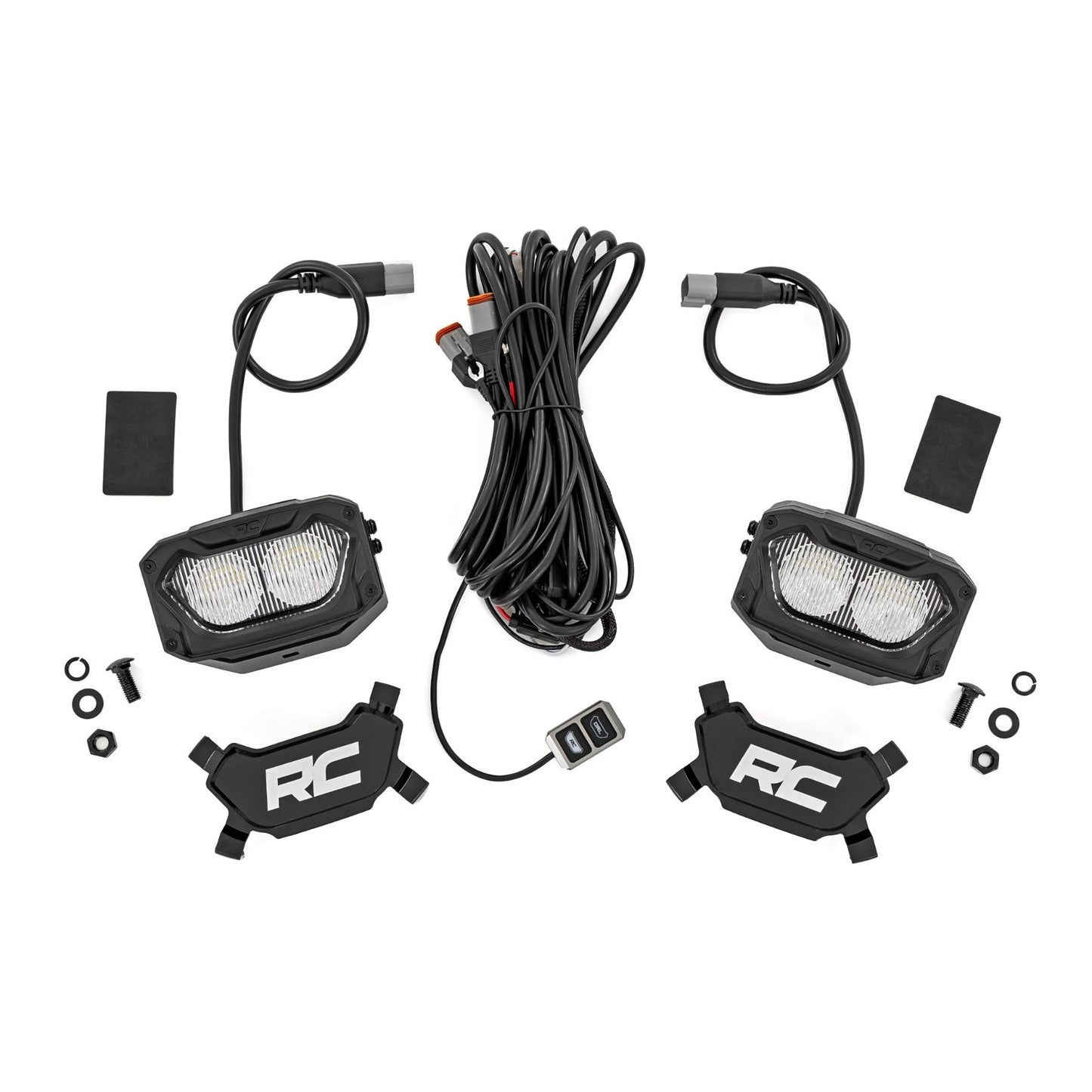 ROUGH COUNTRY | 5 Inch Light Pods  White/Amber DRL  Flood  Pair | 70118