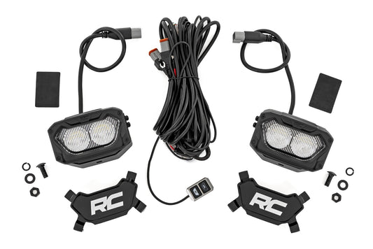 ROUGH COUNTRY | 5 Inch Light Pods  White/Amber DRL  Flood  Pair | 70118
