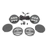 ROUGH COUNTRY | Black Series Halo LED Light Pair  White/Amber DRL  6.5 Inch  Round | 70805B