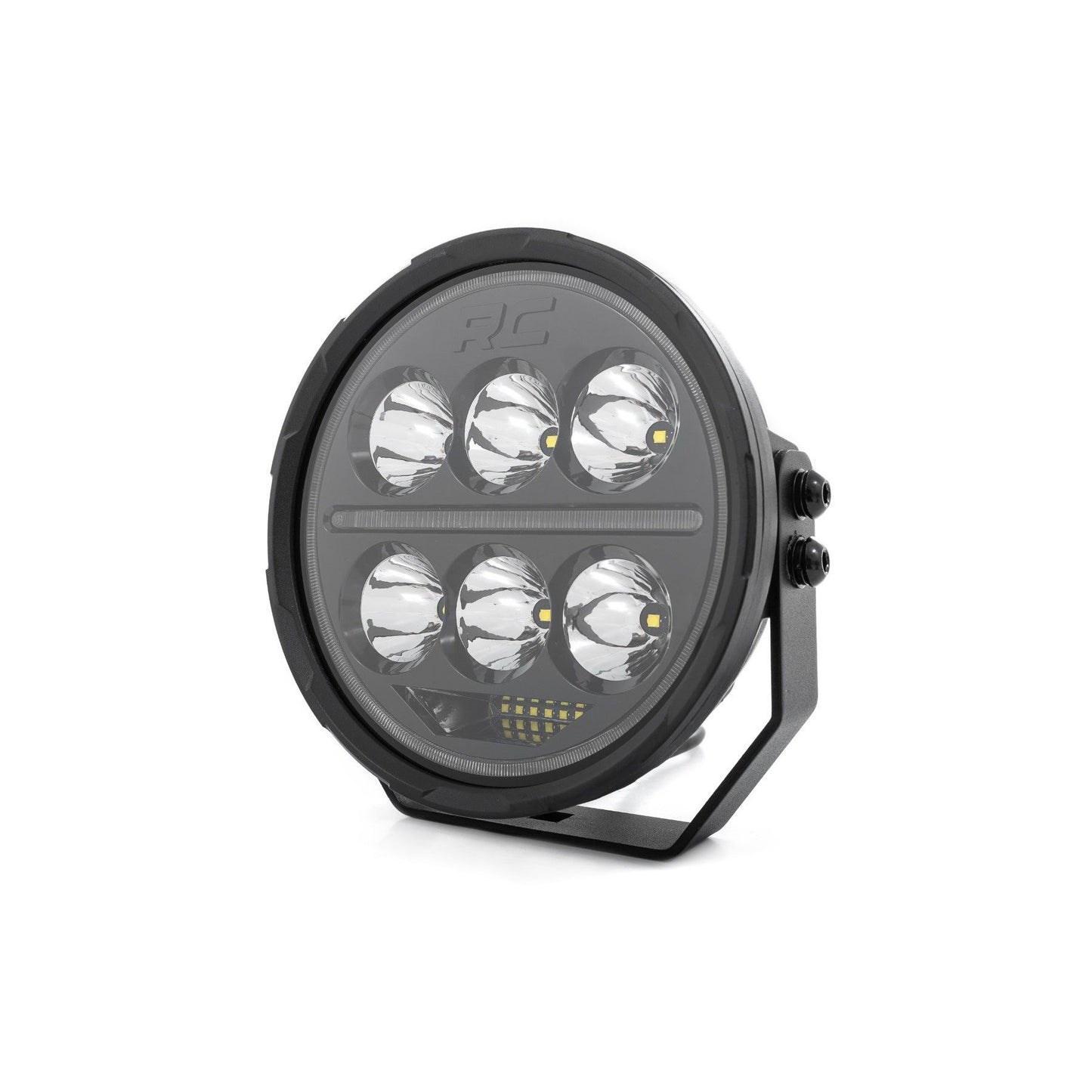 ROUGH COUNTRY Black Series Halo LED Light Pair | White/Amber DRL | 6.5 Inch | Round | 70805B