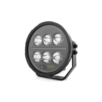 ROUGH COUNTRY Black Series Halo LED Light Pair | White/Amber DRL | 6.5 Inch | Round | 70805B