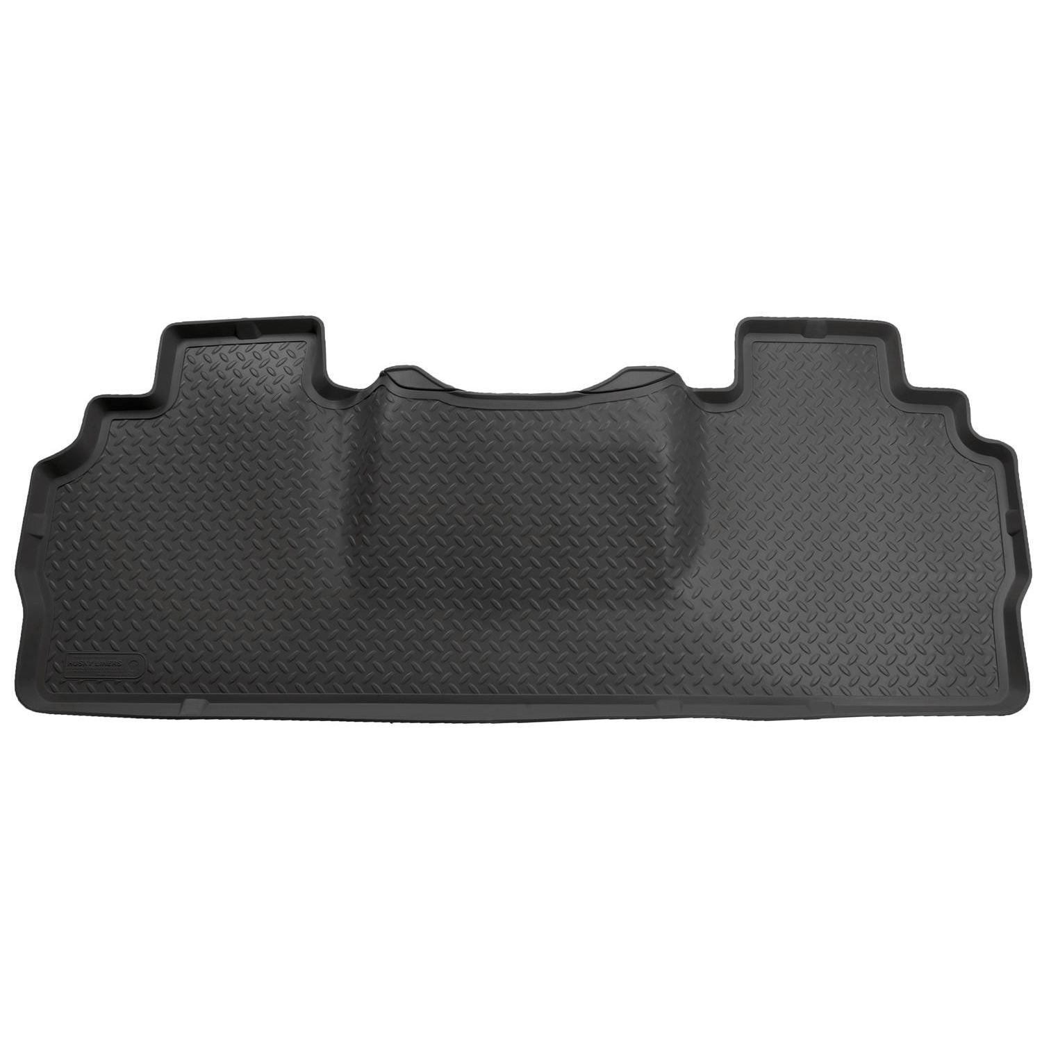 Husky Liners | Classic Style 2nd Seat Floor Liner For 2006-2009 Ram 1500/2500/3500 Husky Liners | 60851 in black rubber.