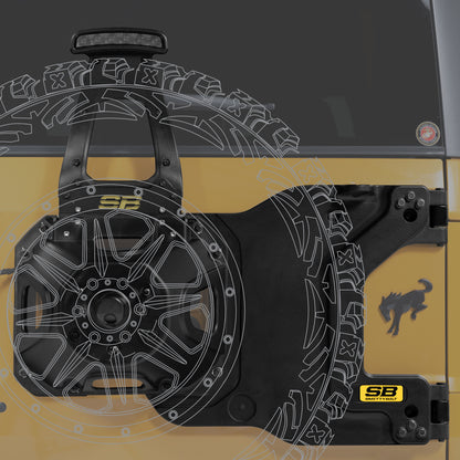 HD Pivot Tire Carrier (21+ Bronco) view 5