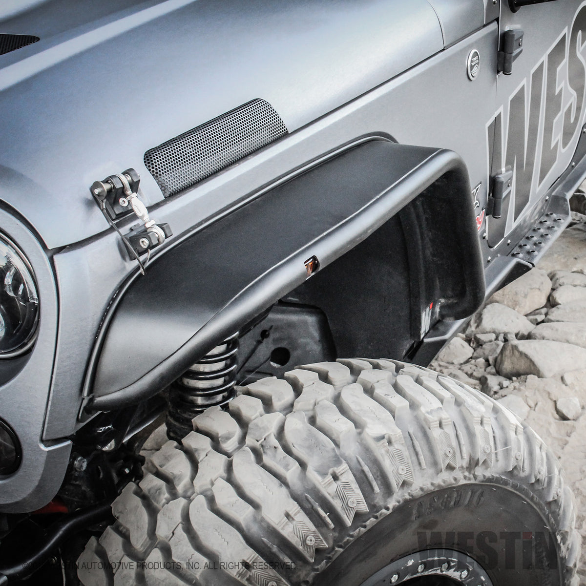 Westin Tube Fenders - Front 2007-2018 Jeep Wrangler JK