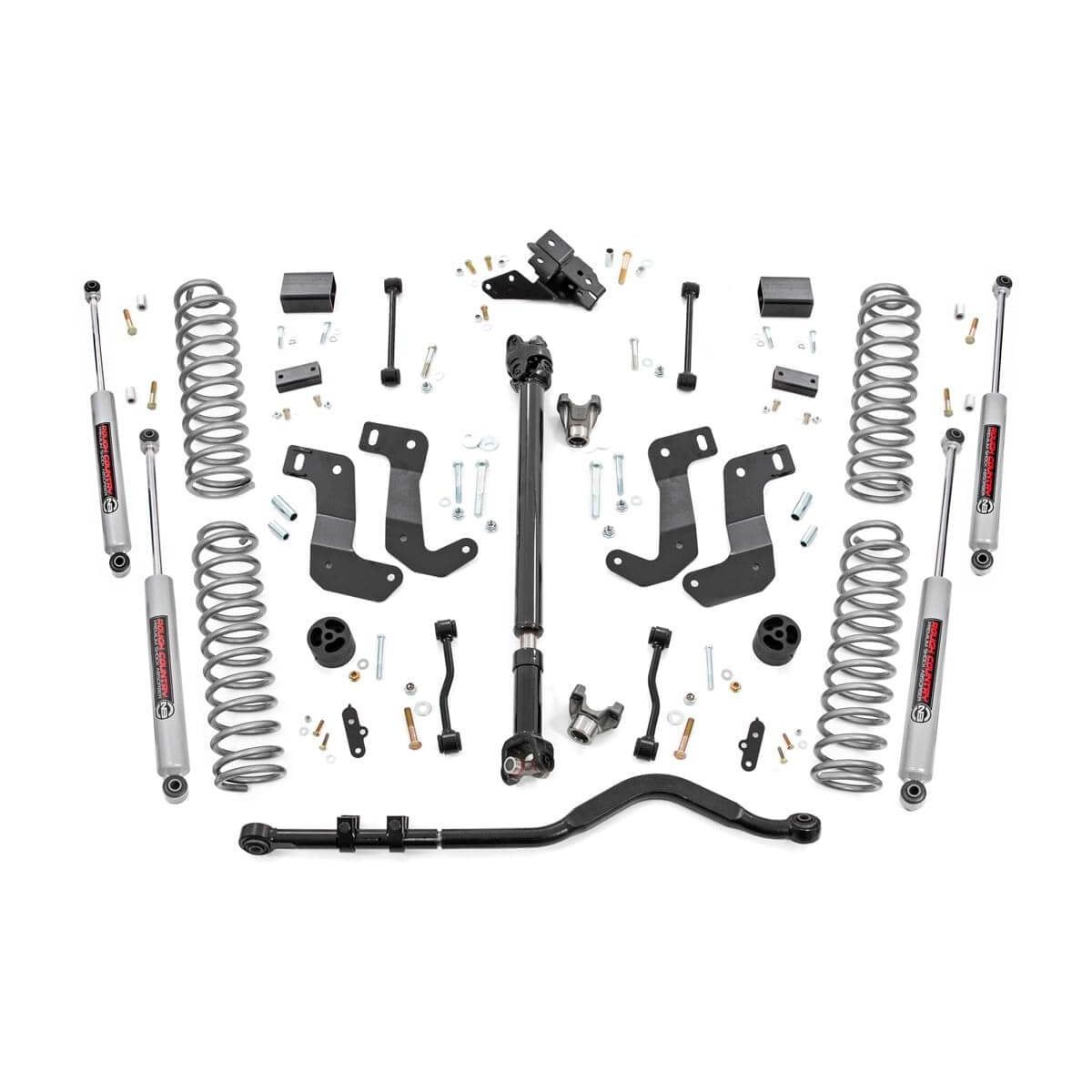 ROUGH COUNTRY 3.5 Inch Lift Kit | C/A Drop | FR D/S | Jeep Wrangler JL 4WD (2024-2025) | 94430