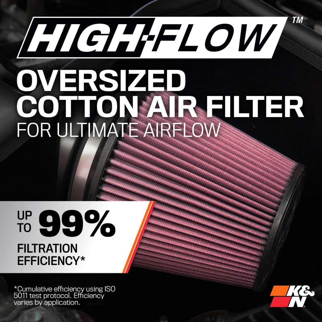 K&N | Cold Air Intake System - High-flow Air Filter, Roto-mold Tube - JL 2024-2025 4XE L4-2.0L HYBRID - 63-1597