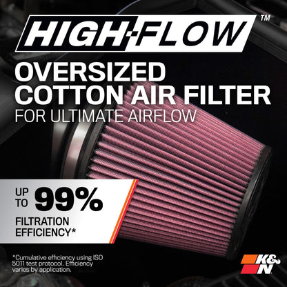 K&N | Cold Air Intake System - High-flow Air Filter, Roto-mold Tube - JL 2024-2025 4XE L4-2.0L HYBRID - 63-1597
