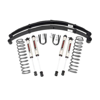 ROUGH COUNTRY 3 Inch Lift Kit | RR Springs | V2 | Jeep Cherokee XJ 2WD/4WD (1984-2001) | 63070