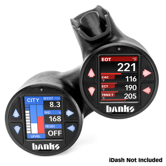 BANKS POWER | iDash Stealth Pod Mounts For 11-16 Ford Super Duty Dual Gauge | 63375