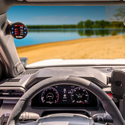 BANKS POWER | iDash Stealth Pod Mount For 24-26 Toyota Tacoma Single Pod | 63380