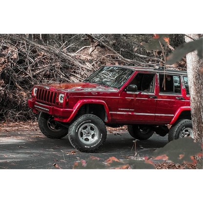 ROUGH COUNTRY 4.5 Inch Lift Kit | RR springs | Jeep Cherokee XJ 2WD/4WD (1984-2001) | 633N2