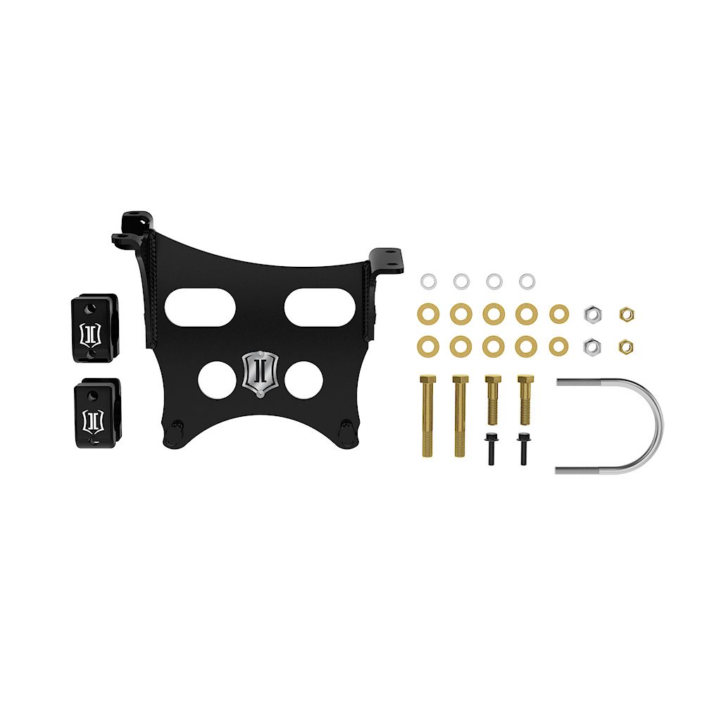 ICON VEHICLE DYNAMICS | 2023-2025 Ford F-250/F-350 Super Duty Dual Steering Stabilizer Bracket Kit Icon Vehicle Dynamics | 65002