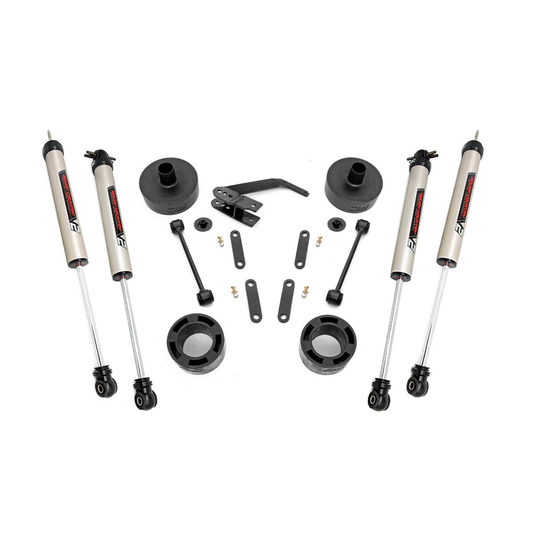 ROUGH COUNTRY 2.5 Inch Lift Kit | Spacers | V2 | Jeep Wrangler JK/Wrangler Unlimited  (07-18) | 65770