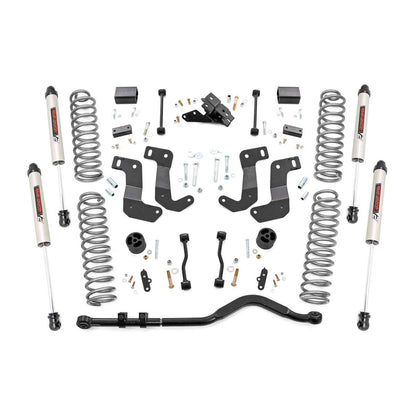 ROUGH COUNTRY 3.5 Inch Lift Kit | C/A Drop | Stage 1 | V2 | Jeep Wrangler Unlimited (18-23) | 66870