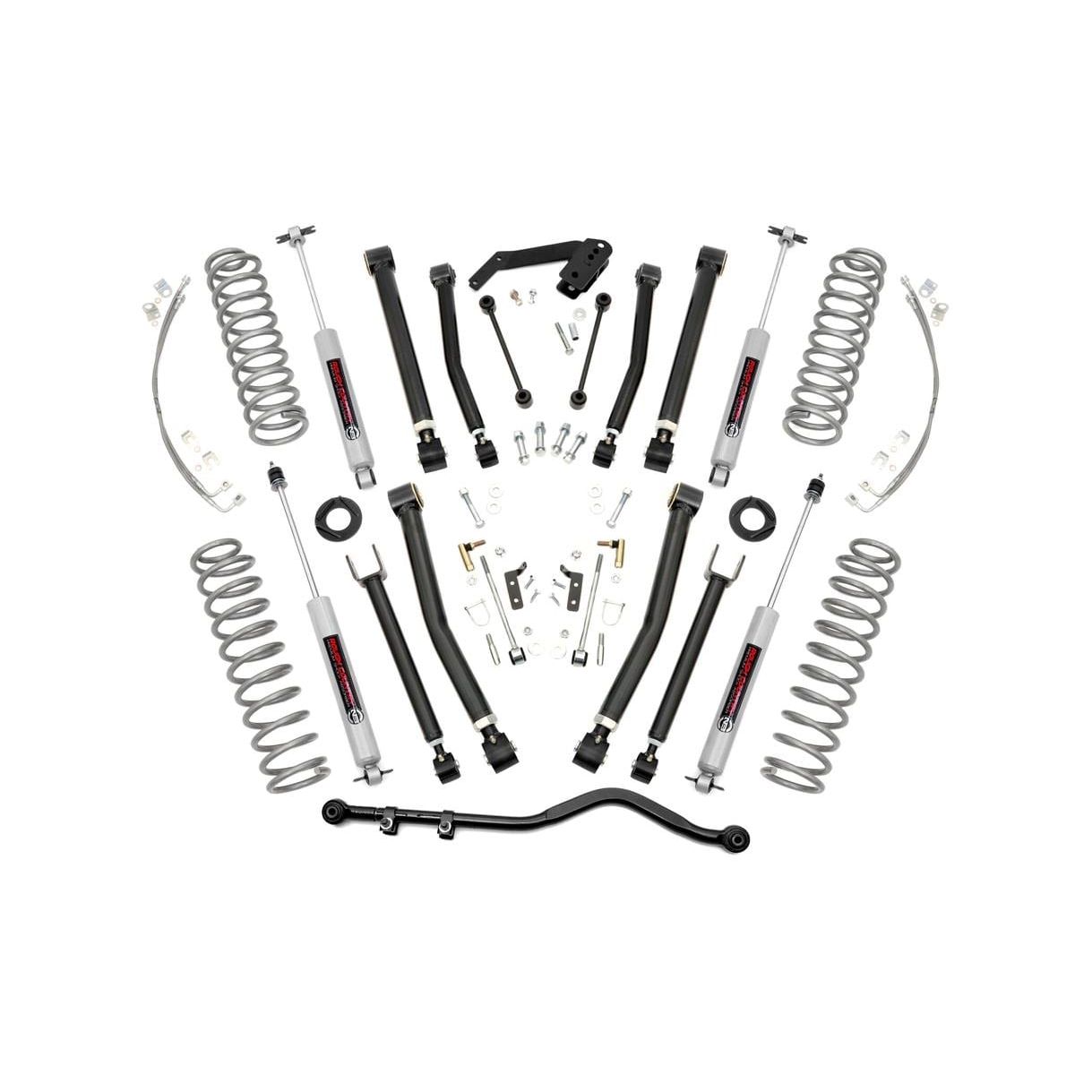 ROUGH COUNTRY 4 Inch Lift Kit | X-Series | Jeep Wrangler JK 4WD (2007-2018) | 67330