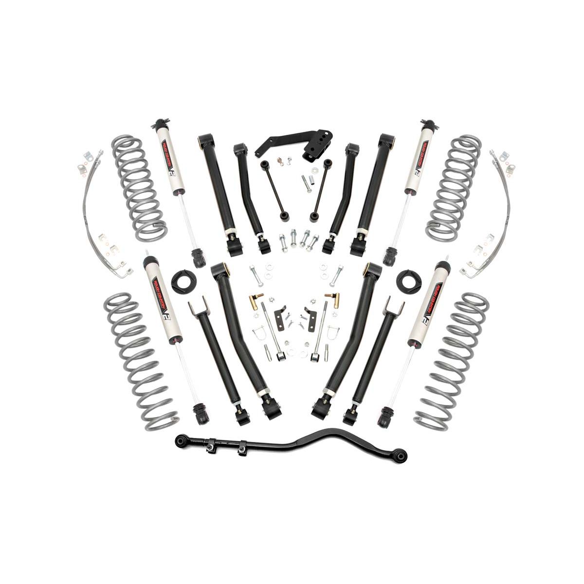 ROUGH COUNTRY 4 Inch Lift Kit | X-Series | V2 | Jeep Wrangler JK 4WD (2007-2018) | 67370