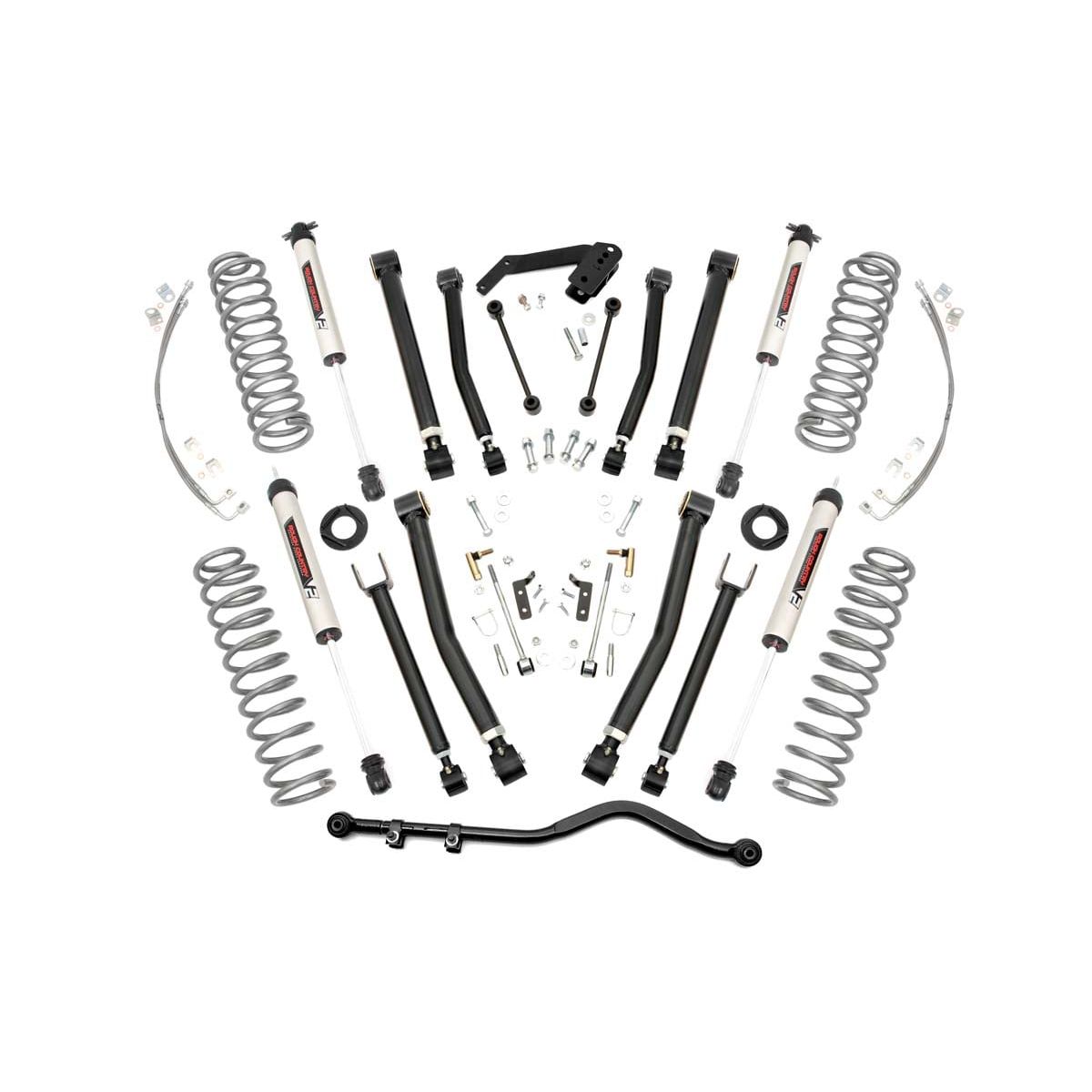 ROUGH COUNTRY 4 Inch Lift Kit | X-Series | V2 | Jeep Wrangler Unlimited 2WD/4WD (2007-2018) | 67470