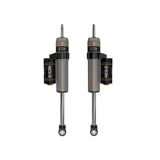 ICON VEHICLE DYNAMICS | 2005-2025 Ford Super Duty 4WD 0-2.5 Inch Lift Front. V.S. 2.5 Aluminum Series Shock Absorbers Piggyback Reservoir Pair Icon Vehicle Dynamics | 67700P