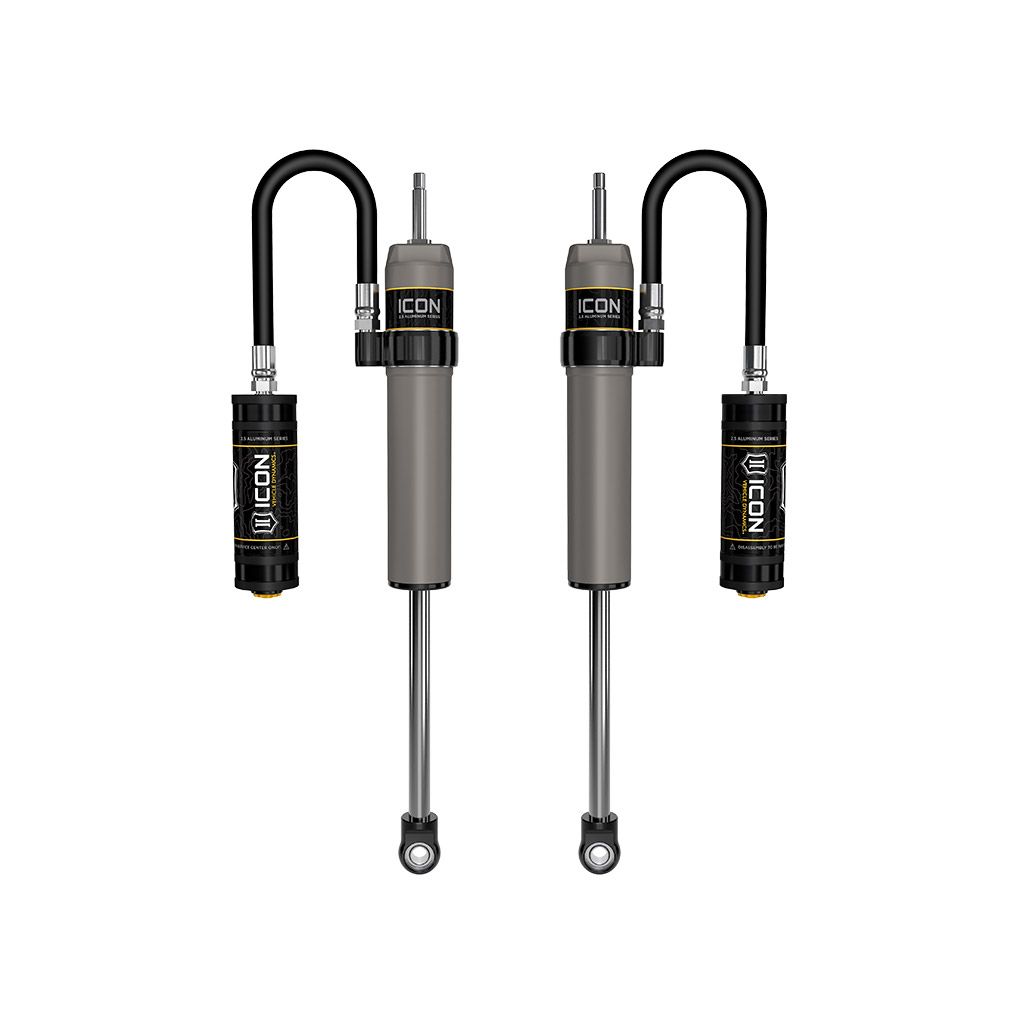 ICON VEHICLE DYNAMICS | 2005-2025 Ford Super Duty 4WD 0-2.5 Inch Lift Front V.S. 2.5 Aluminum Series Shock Absorbers Remote Reservoir Pair Icon Vehicle Dynamics | 67800P
