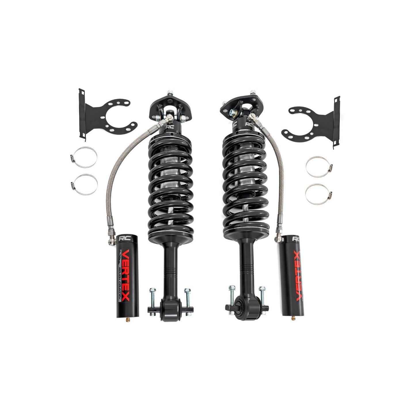 ROUGH COUNTRY | Vertex 2.5 Reservoir Coilovers  Front  5.5-6.5"  Ford F-150 4WD (14-26) | 689004