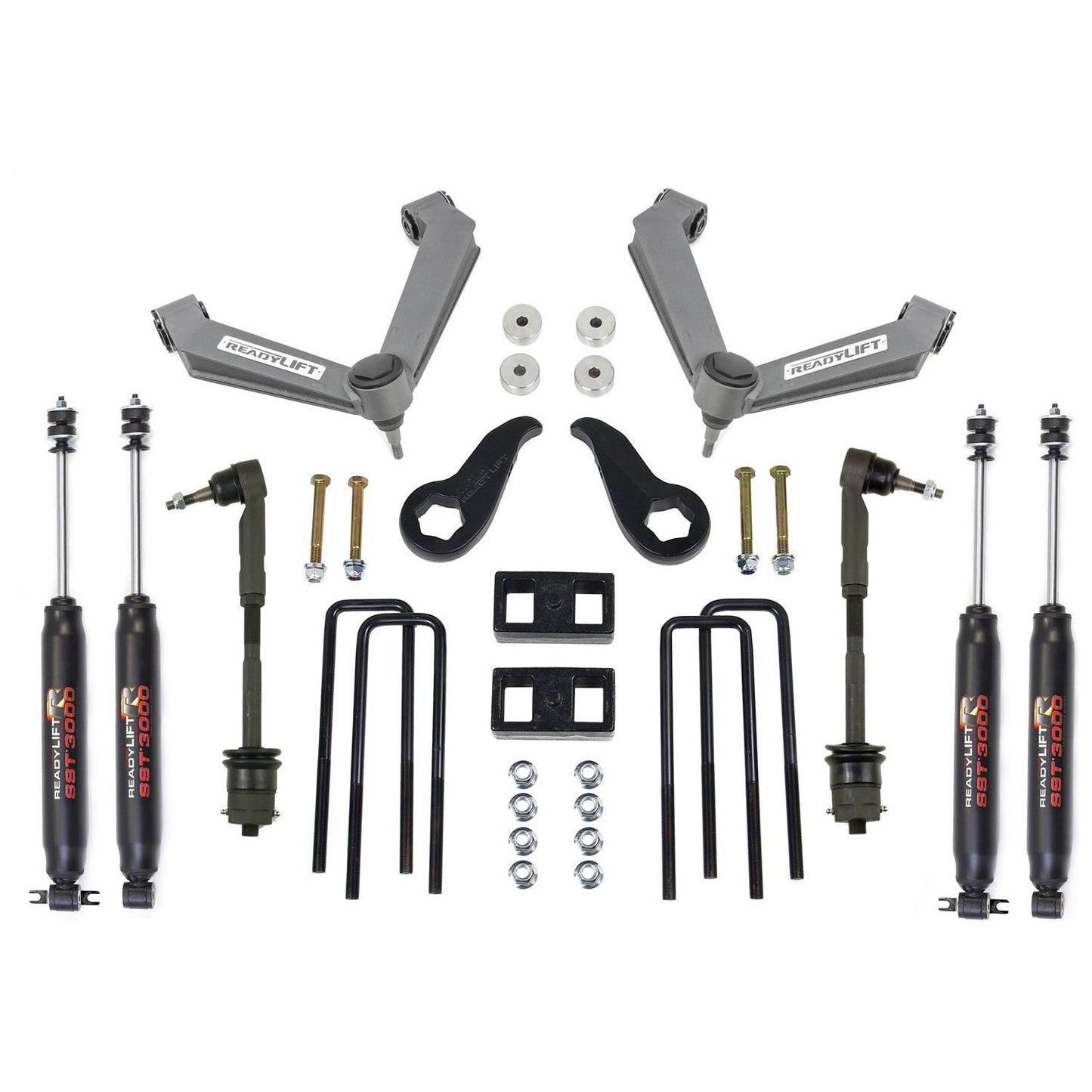 ReadyLIFT 3.5'' SST Lift Kit Front with 1'' Rear with Fabricated Control Arms with SST3000 Shocks (2500HD) 69-3513