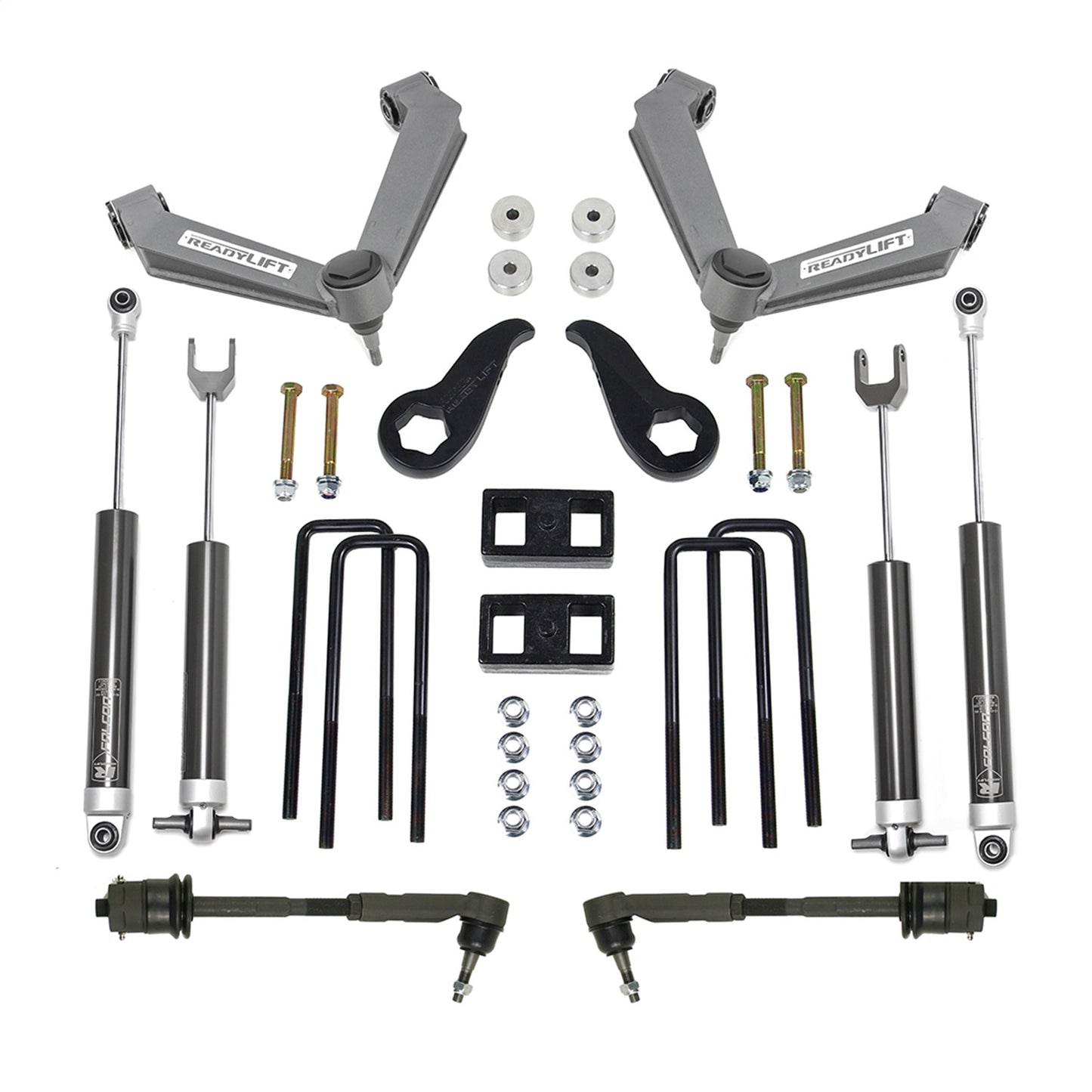 ReadyLIFT 3.5'' SST Lift Kit Front with 2'' Rear with Fabricated Control Arms with Falcon 1.1 Monotube Shocks (2500HD) 69-35140