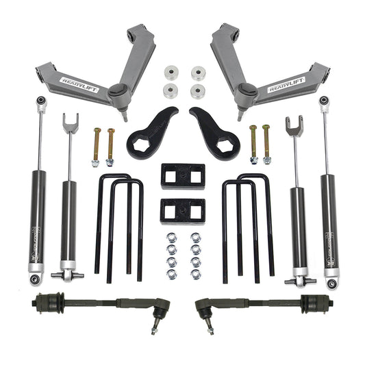 ReadyLIFT 3.5'' SST Lift Kit Front with 2'' Rear with Fabricated Control Arms with Falcon 1.1 Monotube Shocks (2500HD) 69-35140