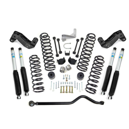 ReadyLIFT 4'' Coil Spring Kit with Adjustable Track Bar, Caster Correction Bracket, Exhaust Spacer with Bilstein Shocks (JK) 69-6404