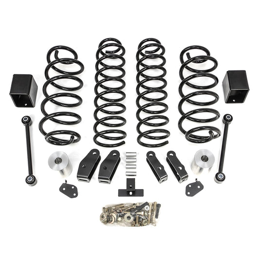 ReadyLIFT 2.5'' Coil Spring Lift Kit (black spring w/ shock extensions) (JL Wrangler Rubicon) 69-6827