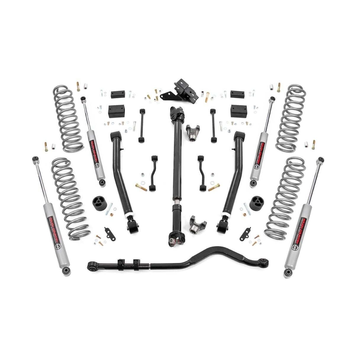 ROUGH COUNTRY 3.5 Inch Lift Kit | Adj LCA | FR D/S | Jeep Wrangler JL Rubicon 4WD (18-23) | 90930