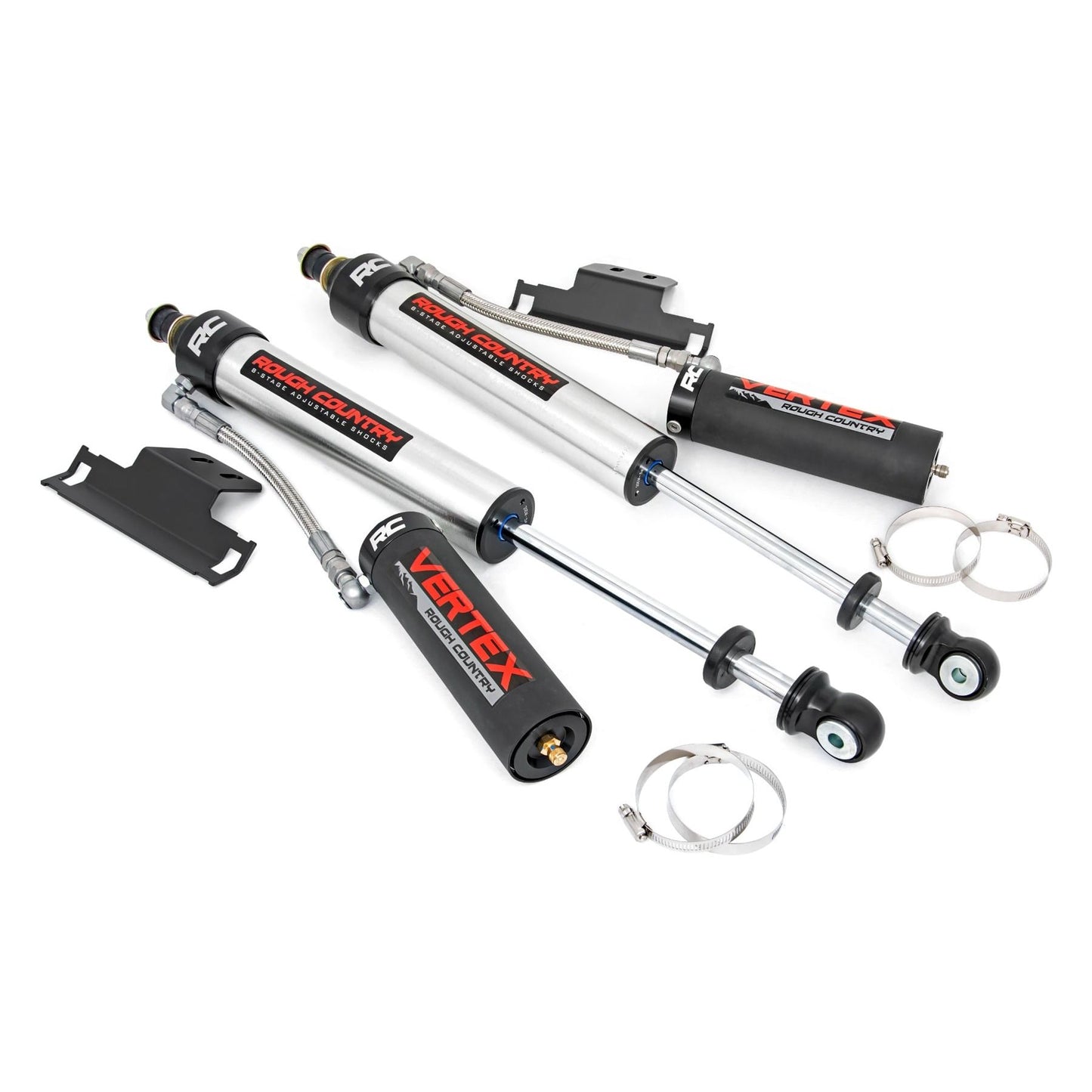 ROUGH COUNTRY | Vertex 2.5 Reservoir Rear Shocks  3"  Toyota Tacoma 2WD/4WD (2005-2023) | 699010