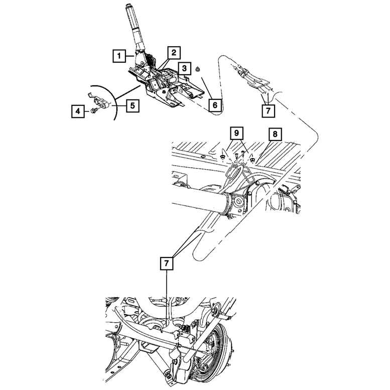 Mopar Parking Brake Cable (Rear) for 2007-2018 JK 52060204AM