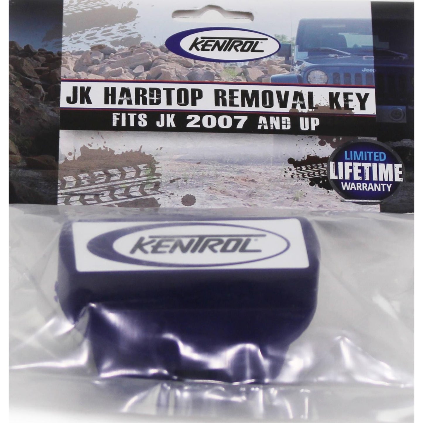 KENTROL Jeep JK Hardtop Key 07-18 Wrangler JK Blue Kentrol  70003