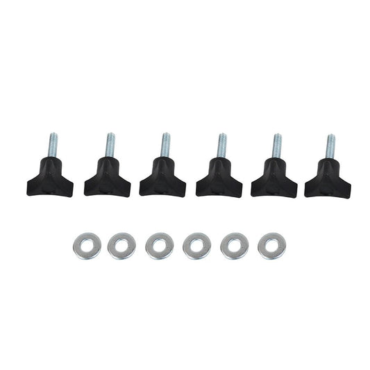 KENTROL Jeep CJ/YJ CJ/YJ/TJ Door Hinge Liners 2 Door 76-06 CJ and Wrangler YJ/TJ Powdercoat Black Kentrol  70006