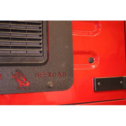 Kentrol 70010 Jeep TJ Tailgate Plug 97-06 Wrangler TJ Powdercoat Black Kentrol