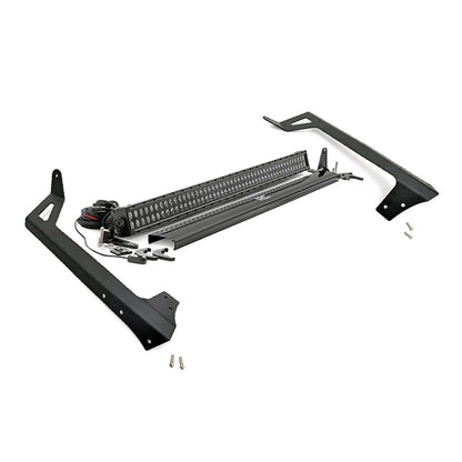 ROUGH COUNTRY LED Light Kit | Windshield Mount | 50" Black Dual Row | Jeep Wrangler JK (07-18) | 70504BL