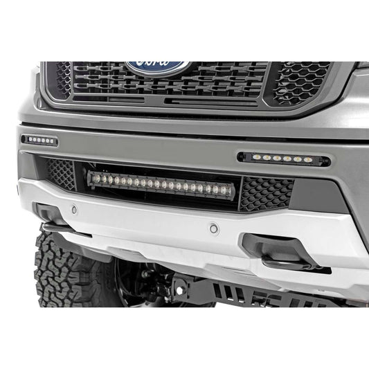ROUGH COUNTRY LED Light Kit | Bumper Mount | 6" Black Slimline Pair | Ford Ranger (19-23) | 70829