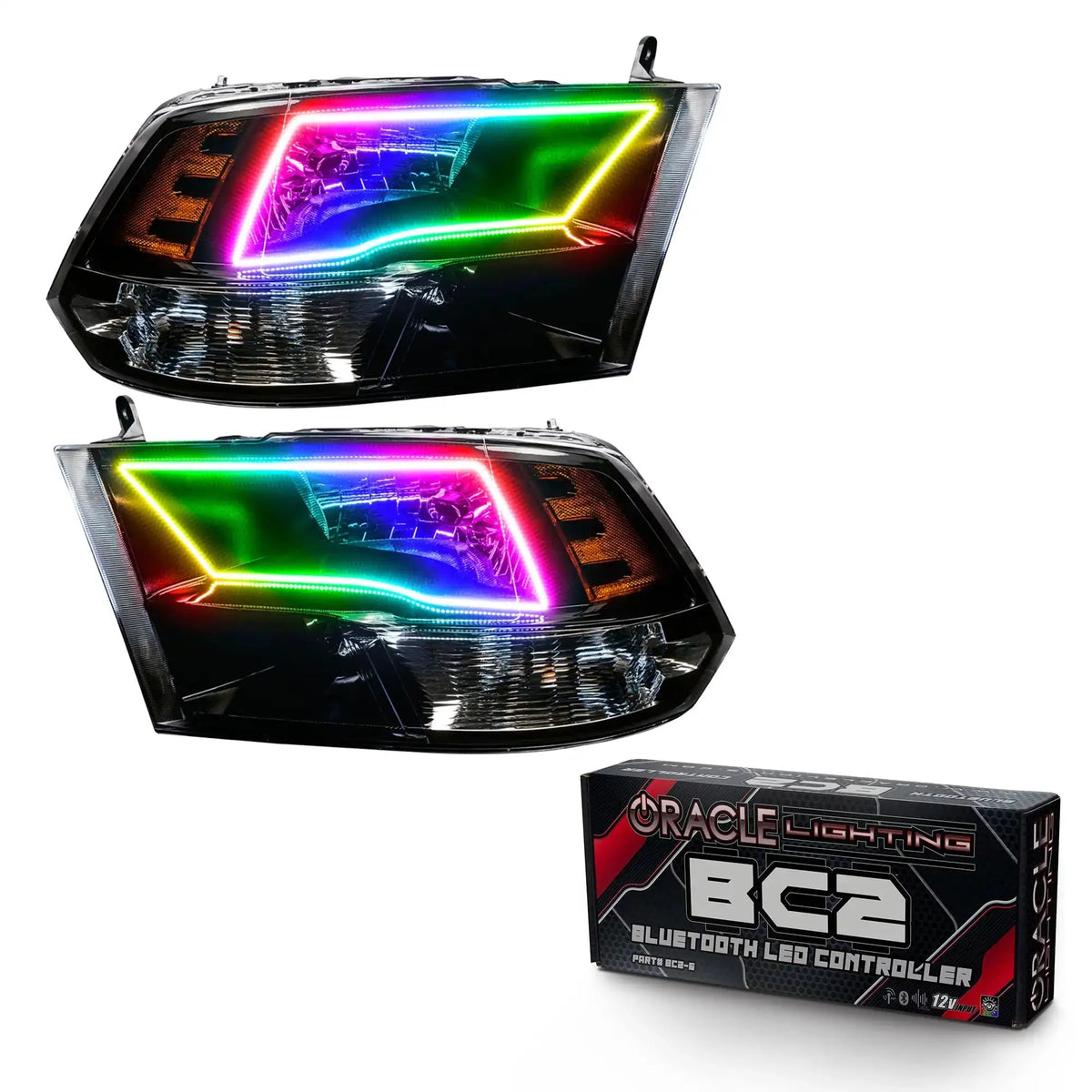 ORACLE Lighting | Pre-Assembled Halo Headlights | RAM Dual / Quad | 7121-001, 7121-335