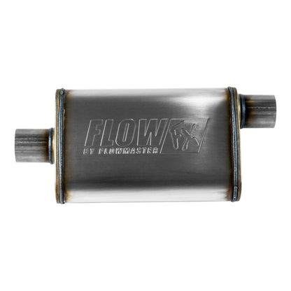 FLOWMASTER Flow Fx Muffler Flow Fx Muffler 2.50 Offset In/ 2.50 Center Out Moderate Sound Stainless Steel