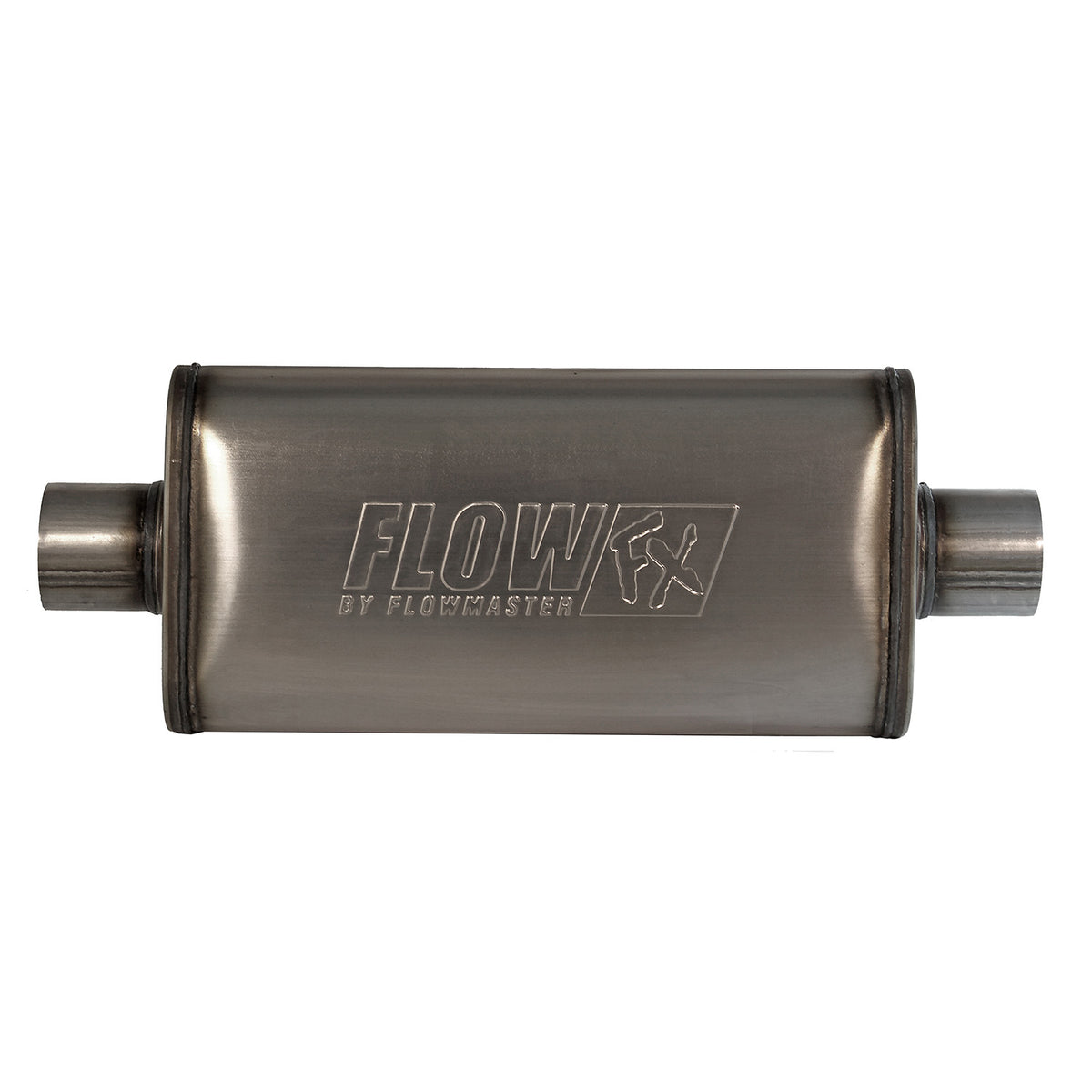 FLOWMASTER Flow Fx Muffler Flow Fx Muffler 3.00 Center In/3.00 Center Out Straight Through Performance Moderate Sound Stainle