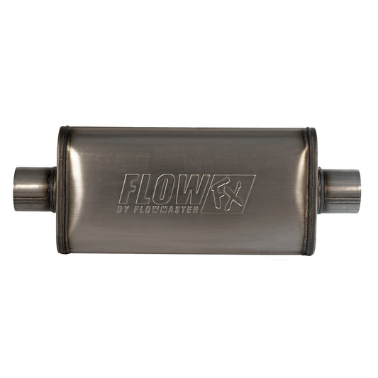 FLOWMASTER Flow Fx Muffler Flow Fx Muffler 3.00 Center In/3.00 Center Out Straight Through Performance Moderate Sound Stainle