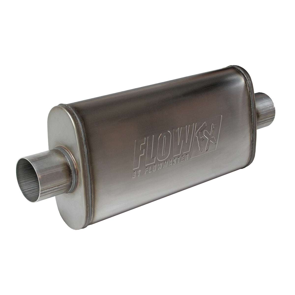 FLOWMASTER Flow Fx Muffler Flow Fx Muffler 3.00 Center In/3.00 Center Out Straight Through Performance Moderate Sound Stainle