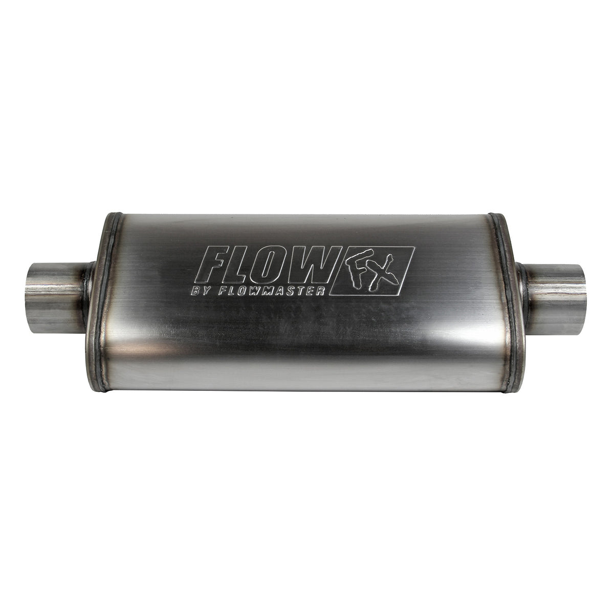 FLOWMASTER Flow Fx Muffler Flow Fx Muffler 3.00 Center In/3.00 Center Out Straight Through Performance Moderate Sound Stainle