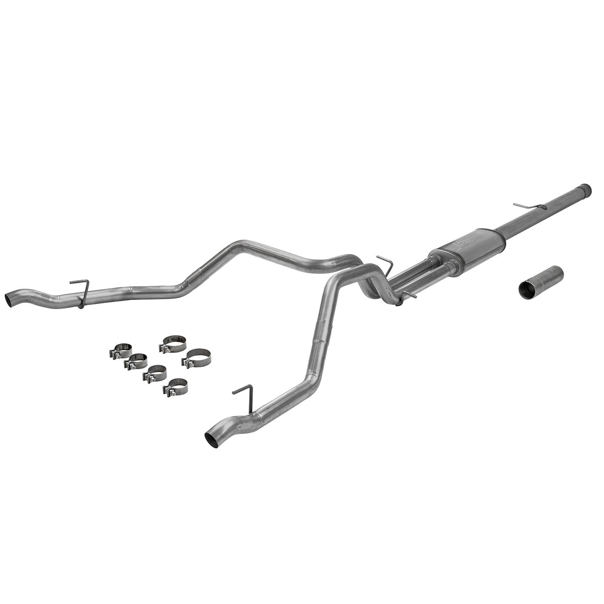 FLOWMASTER Flow Fx Cat-Back Exhaust System Fits 2019-2023 Silverado/Sierra 1500 6.2L V8 Flow Fx 3.5 Inch To Dual 2.5 Inch Cat