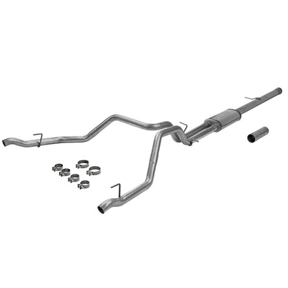 FLOWMASTER Flow Fx Cat-Back Exhaust System Fits 2019-2023 Silverado/Sierra 1500 6.2L V8 Flow Fx 3.5 Inch To Dual 2.5 Inch Cat