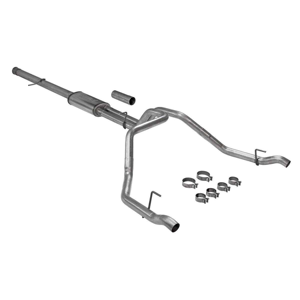 FLOWMASTER Flow Fx Cat-Back Exhaust System Fits 2019-2023 Silverado/Sierra 1500 6.2L V8 Flow Fx 3.5 Inch To Dual 2.5 Inch Cat