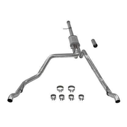 FLOWMASTER Flow Fx Cat-Back Exhaust System Fits 2019-2023 Silverado/Sierra 1500 6.2L V8 Flow Fx 3.5 Inch To Dual 2.5 Inch Cat